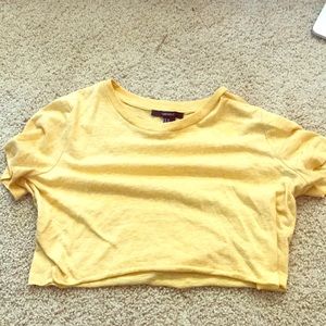 Yellow crop top